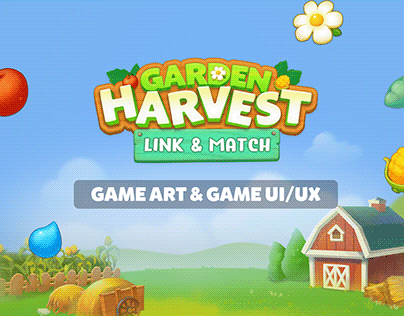 Garden Harvest : Link & Match (2020) PUZZLE GAME UI/UX