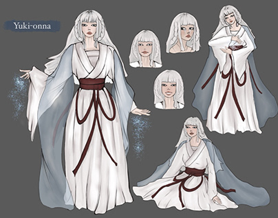 Yuki-onna (Mythological character design)