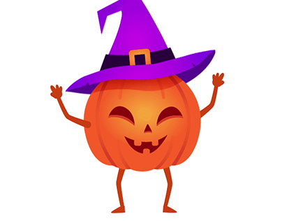 Animated Pumpkin Witch