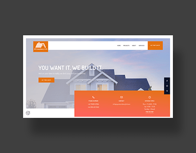 Website for a construction consultancy firm in the UK