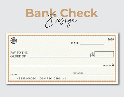 Bank Check Design
