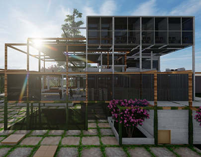 A community center for vertical farming