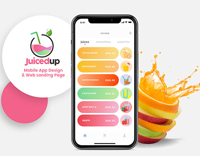 Juicedup Mobile App and Web Landing Page