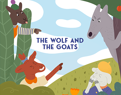 The Wolf and The Goats - Picture book for children