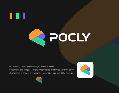Pocly letter p app logo design