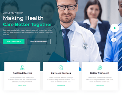 'Health Care' - Medical Website