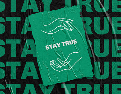STAY TRUE | Identity for clothing brand