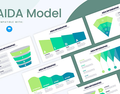 AIDA Model Keynote Infographics