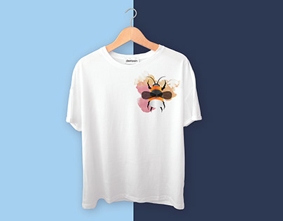 Bee Illustration T-shirt design