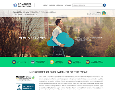 Computer Super Center Website design