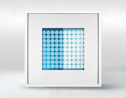 Geometric abstract light art / wall lamp
