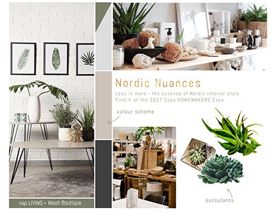 Nordic Nuances Moodboard - Cape HOMEMAKERS Expo 2017