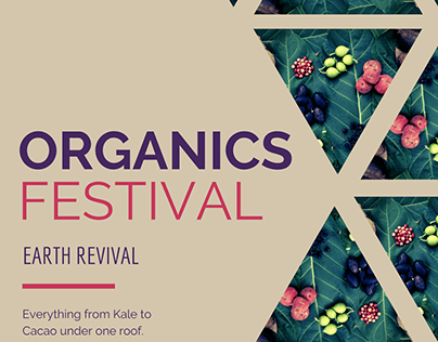 organic festival flyer