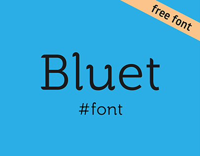 #bluet font