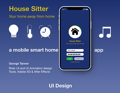 House Sitter Mobile App Animation