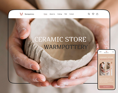 CERAMIC STORE Website | UX/UI design