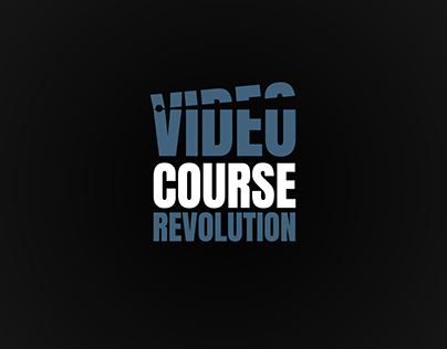 Video Course Revolution Logo Design