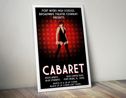 Cabaret Production Poster, Ticket, and T-shirt