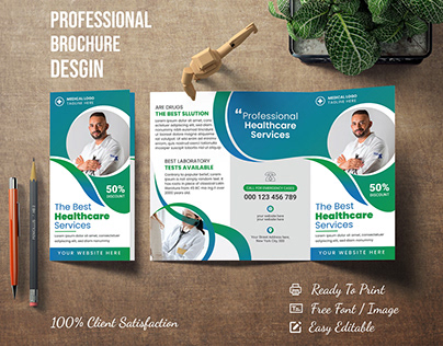 Medical/Healthcare Trifold Brochure Design