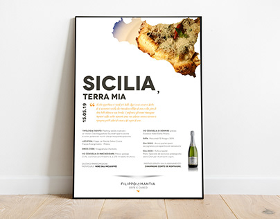 Poster - Filippo la Mantia Restaurant - Italy