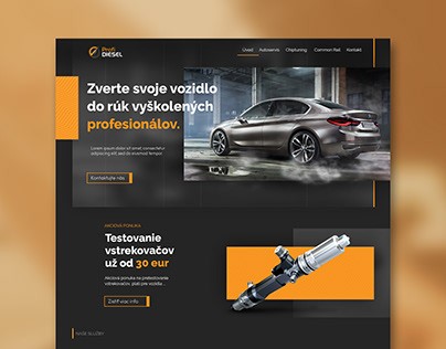 Dynamic website solution for car servie company.