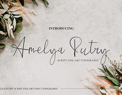 Amelya Putry Handwritten Script Font