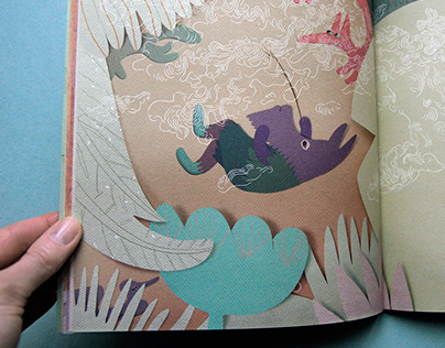 Children's book illustration. Išėjau su Čiurlioniu...