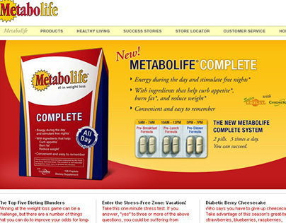 Metabolife "Me" Campaign - Web site Design