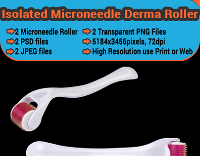 Isolated Microneedle Derma Roller