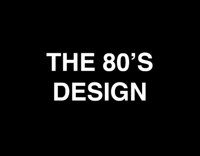 The 80's typography logo