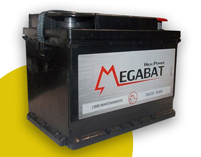 MEGABAT Baterías | Diseño de calcomanía frontal
