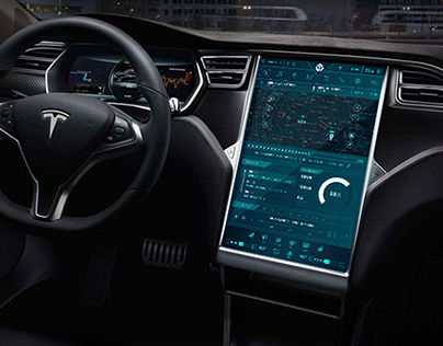 Tesla - Car Dashboard redesign | Hunger Games design