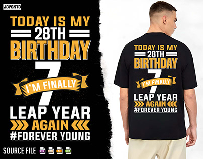 Leap Year T-Shirt Design 2024. 29 February