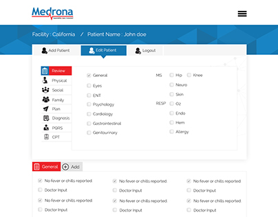 Medrona GPM UI Design