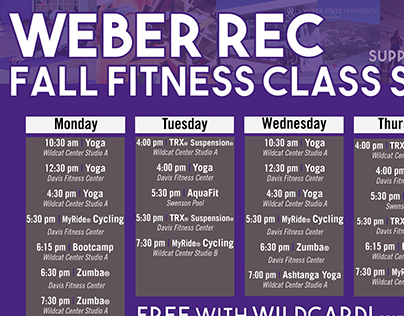 Weber Rec Schedules 2015