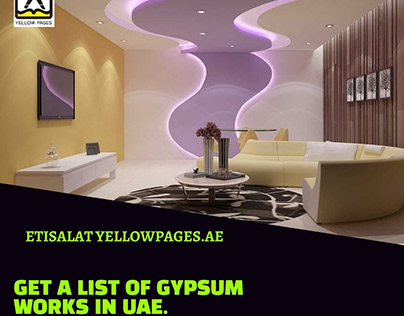 Check out the UAE's list of gypsum decor.