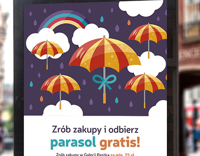 Parasol - kreacja kampanii i ilustracja