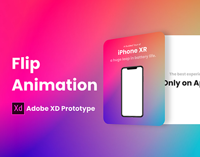 Flip Animation Prototype in Adobe XD