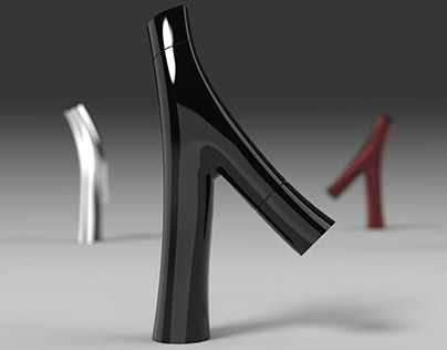 3d modelling and rendering of faucet by Philippe Starck