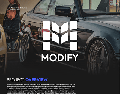 Modify - Platform for Car Enthusiasts - Case Study