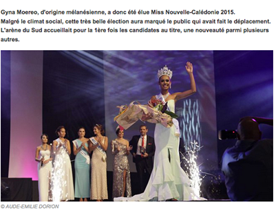 Election Miss Calédonie 2015 / NC 1ère