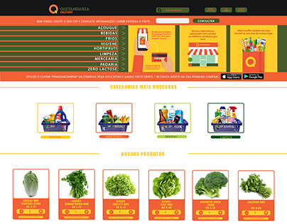 Redesign do site de compras: Quitandaria Delivery