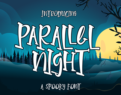 Parallel Night Display Font