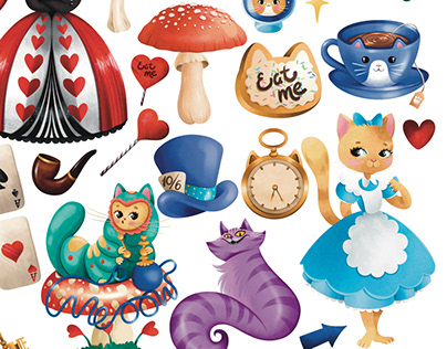 alice in the wonderland of cats