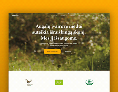 Medukis Apiary Website Design