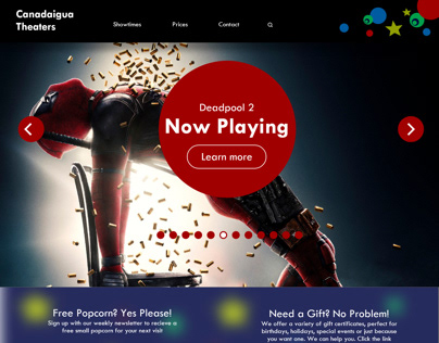 Canadaigua Movie Theater Web Design