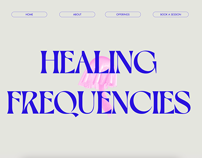 Healing Frequencies - Web Design