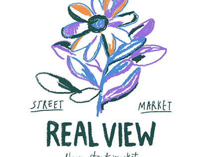 REAL VIEW FLOWER T-SHIRT