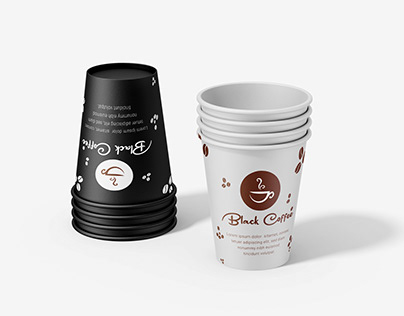 Coffee Cup label Packaging Design
