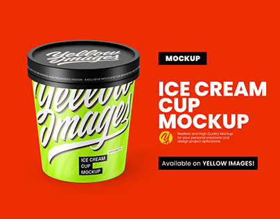 ICE CREAM CUP MOCKUP | MOCKUP POTE DE SORVETE